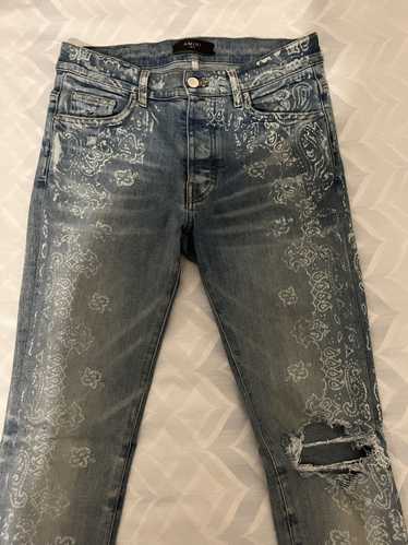 Amiri Amiri Paisley Print Jeans