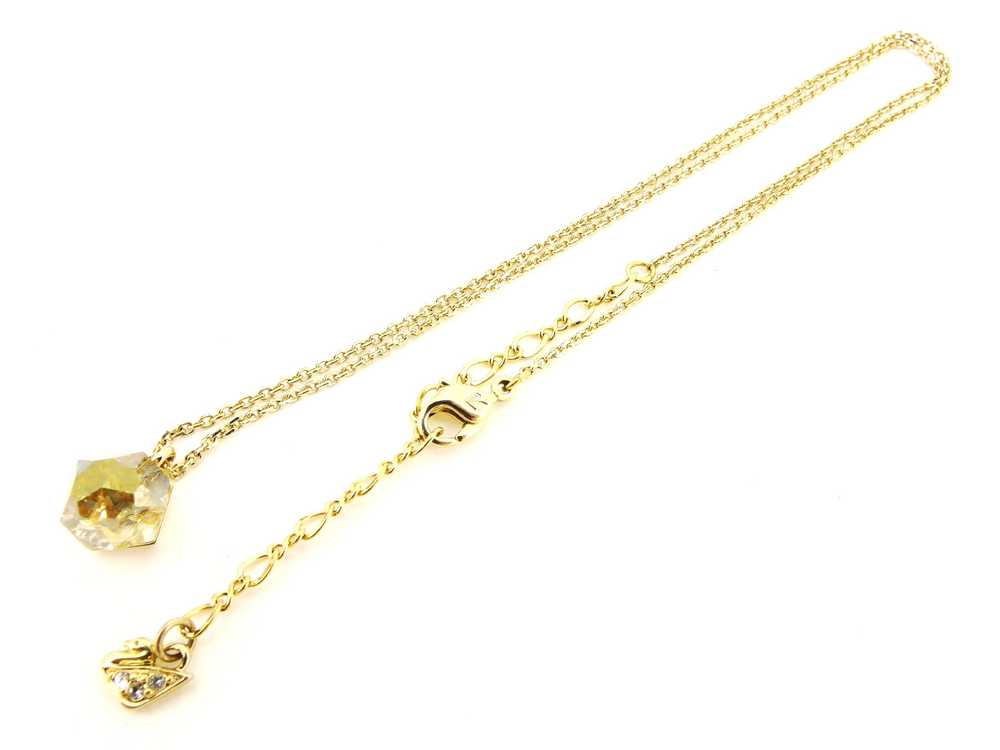 [Japan Used Necklace] Spring Swarovski Necklace A… - image 2
