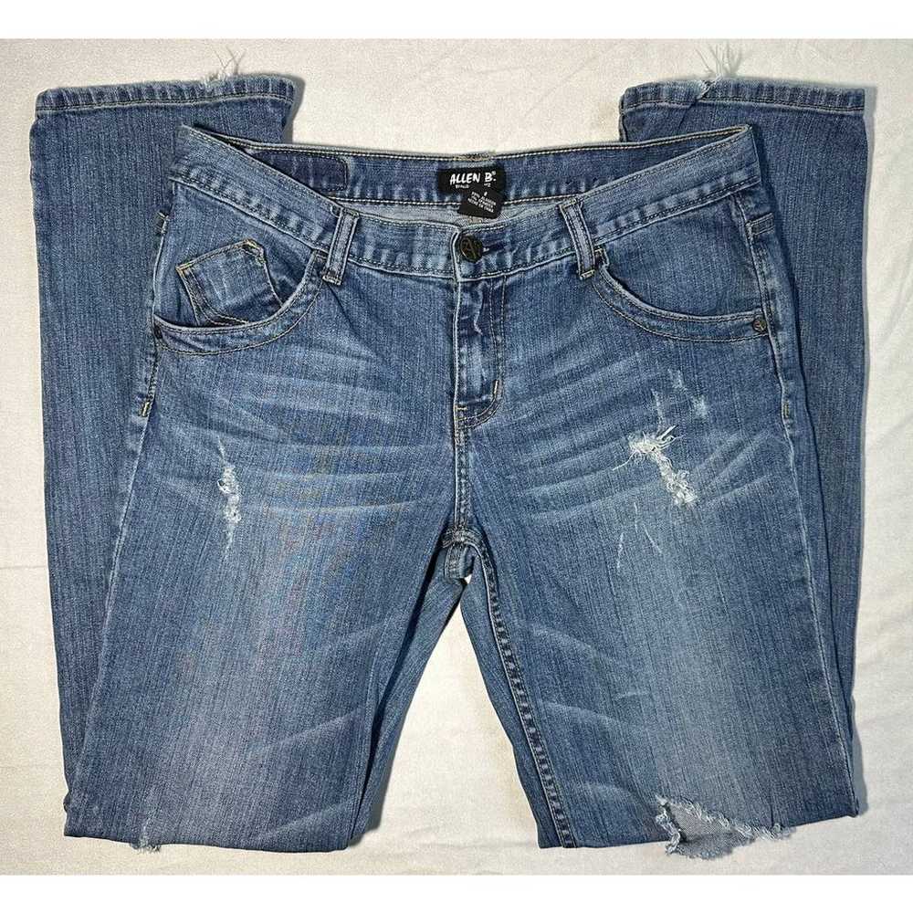 Allen B Woman's Straight Dark Wash Jeans Size 8 - image 2