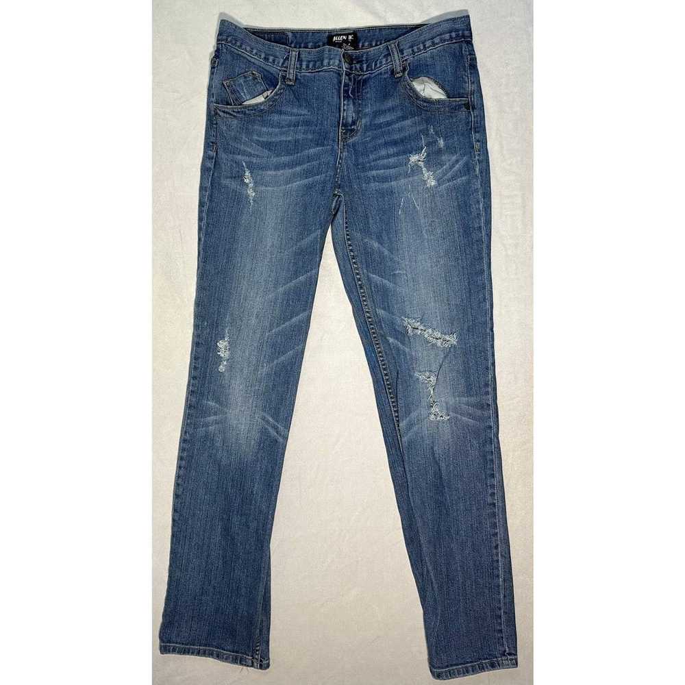 Allen B Woman's Straight Dark Wash Jeans Size 8 - image 4