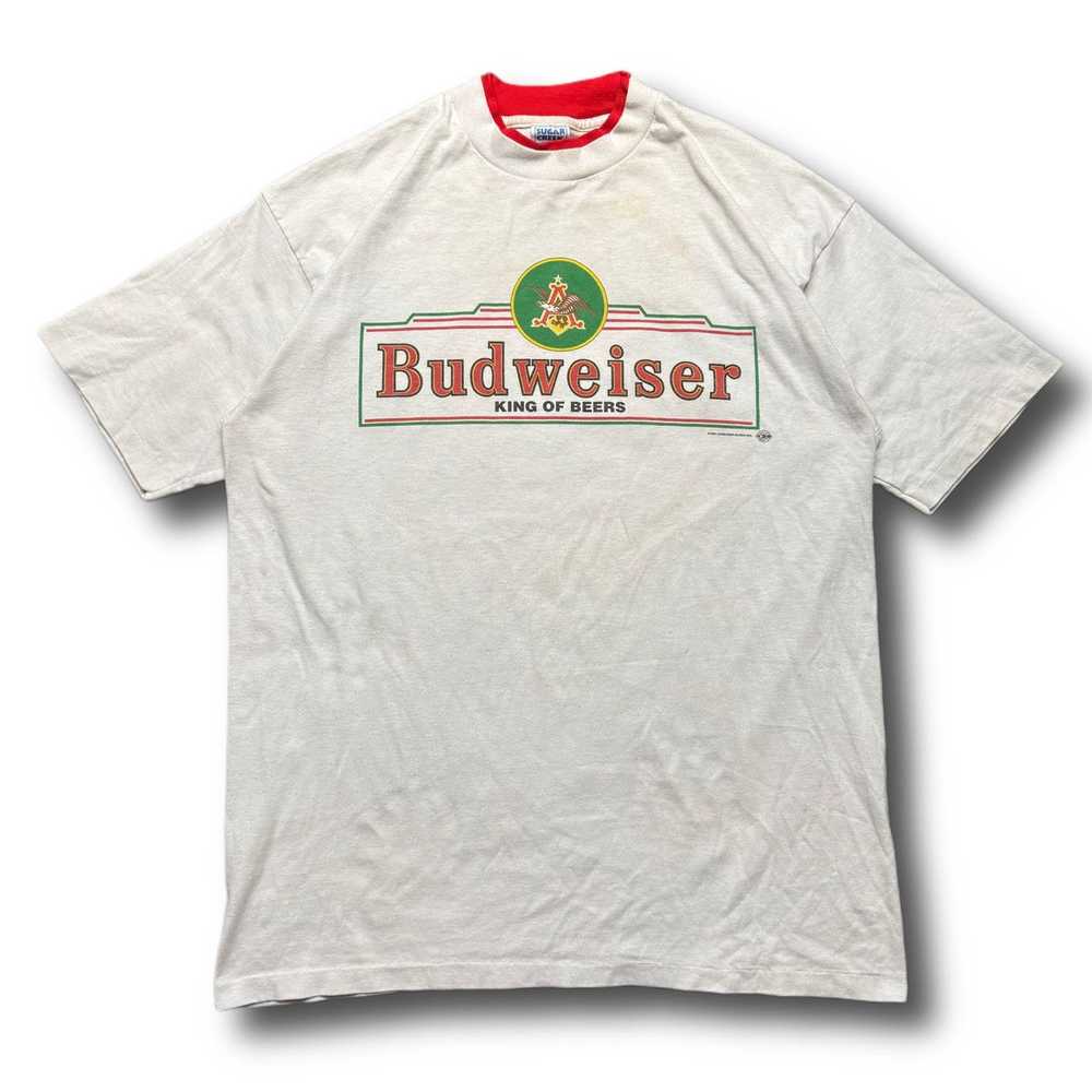 Budweiser Budweiser Beer 1994 Vintage Gray Red Do… - image 1