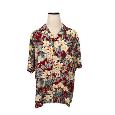 Vintage Paradise Found Hawaiian Shirt Floral Magnu