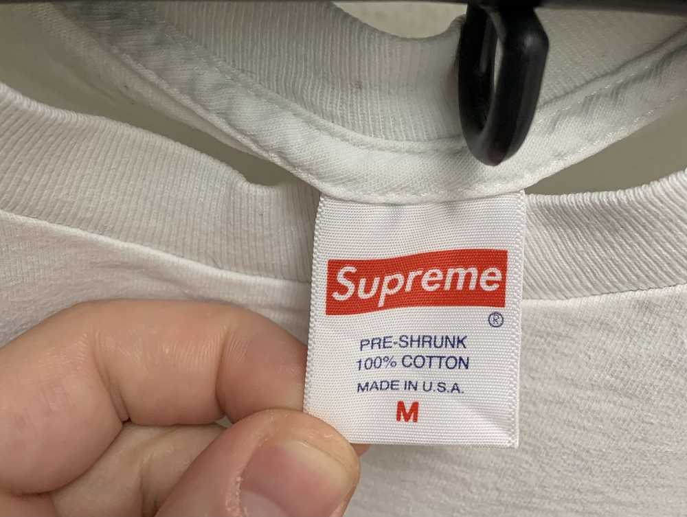 Made In Usa × Supreme Supreme white t-shirt M sz … - image 5