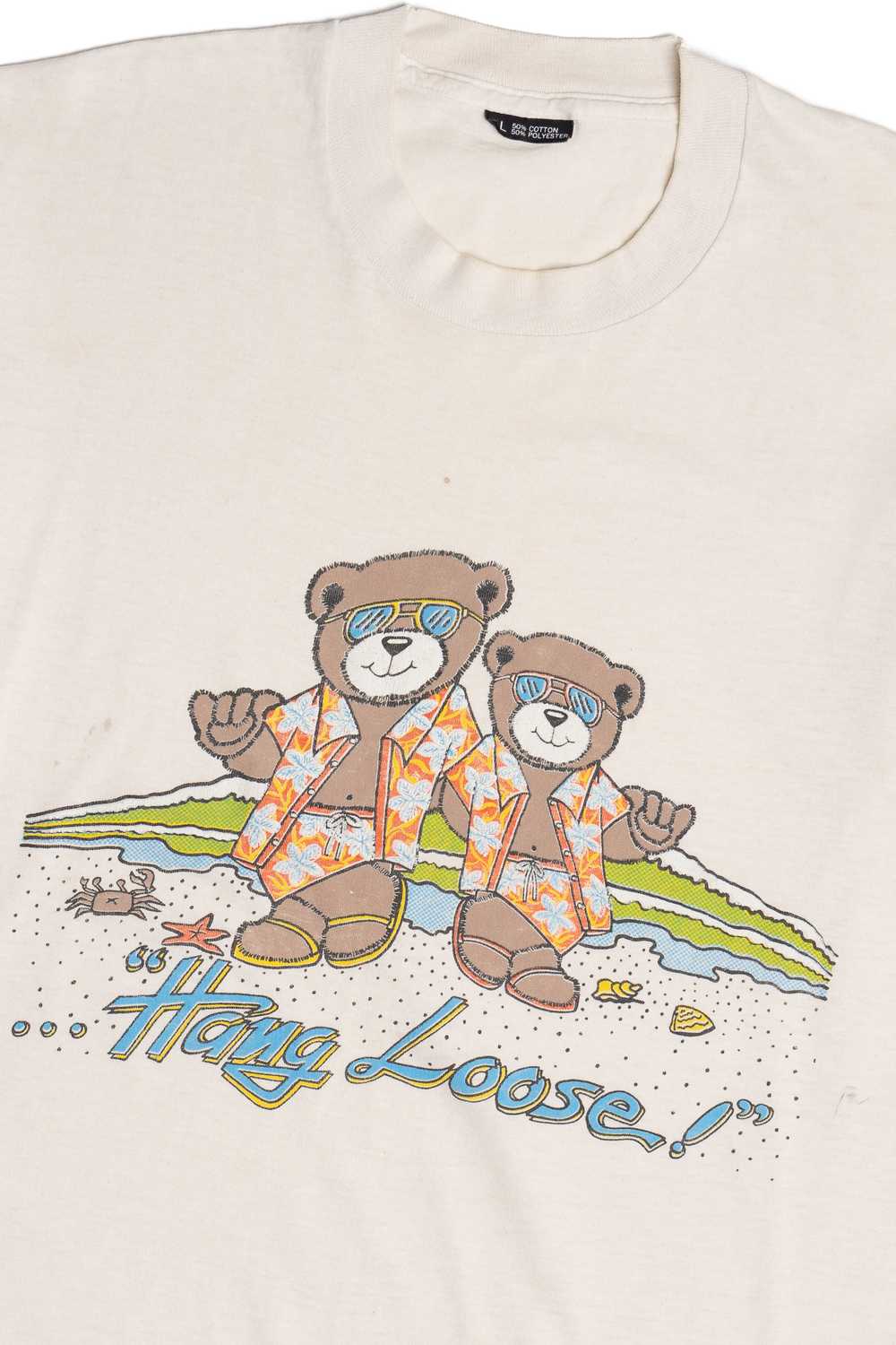 Vintage "Hang Loose" Beach Bears T-Shirt - image 2