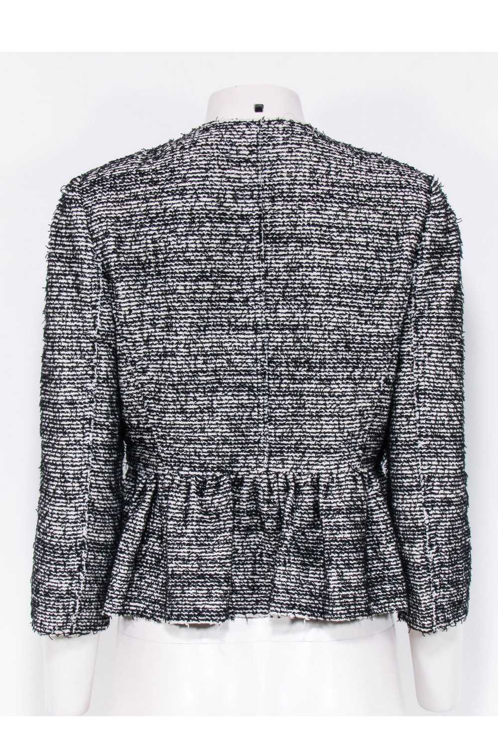 Rebecca Taylor - Black & White Tweed Peplum Jacke… - image 3