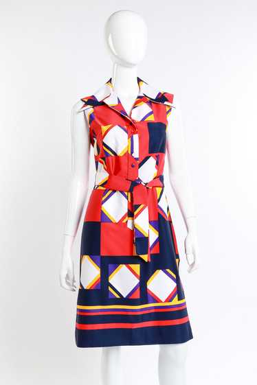 LANVIN Geometric Shift Dress