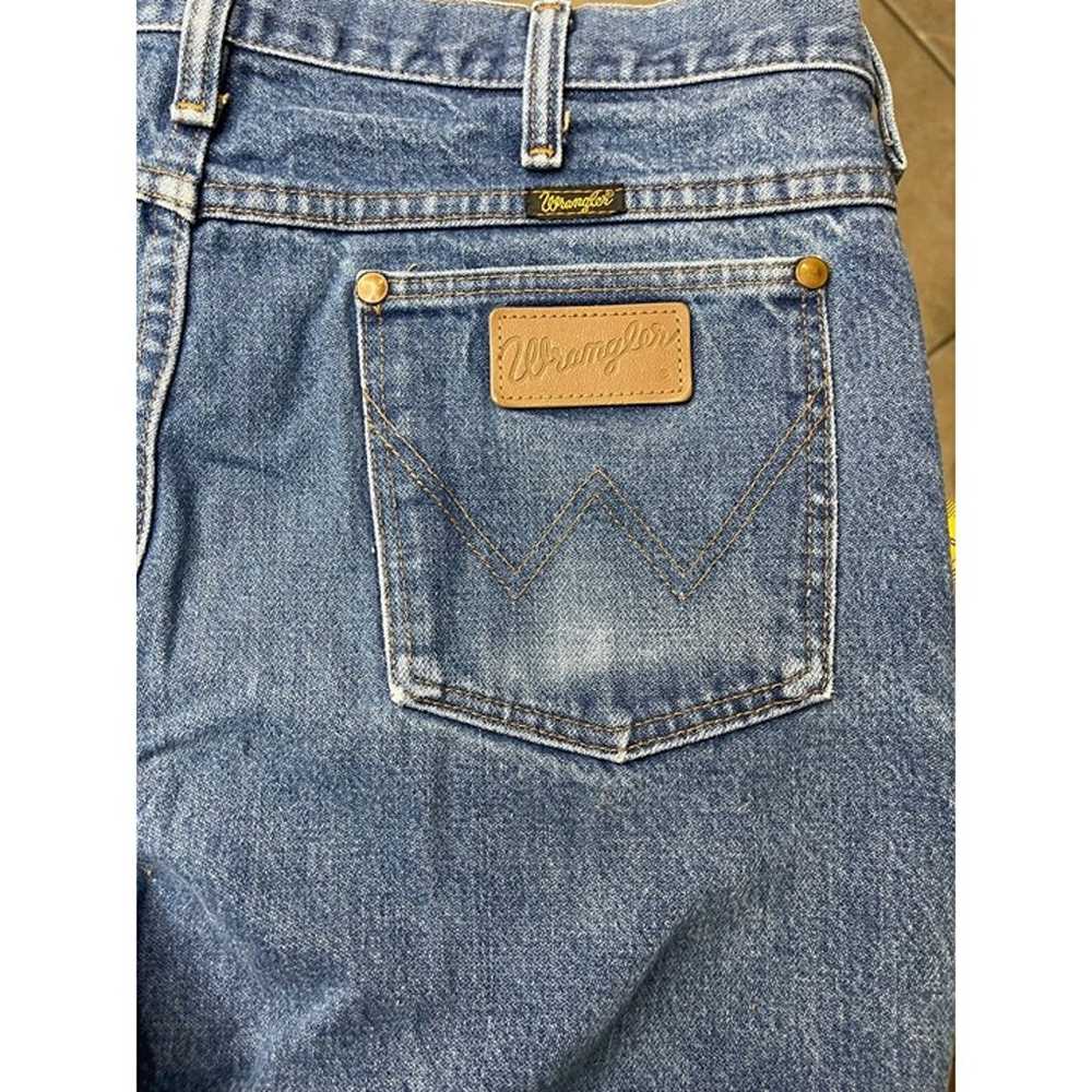 Vintage Wrangler 936Den Blue Jeans Mens 36x34 (34… - image 1