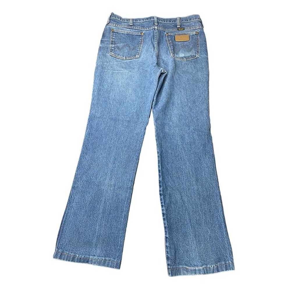 Vintage Wrangler 936Den Blue Jeans Mens 36x34 (34… - image 7