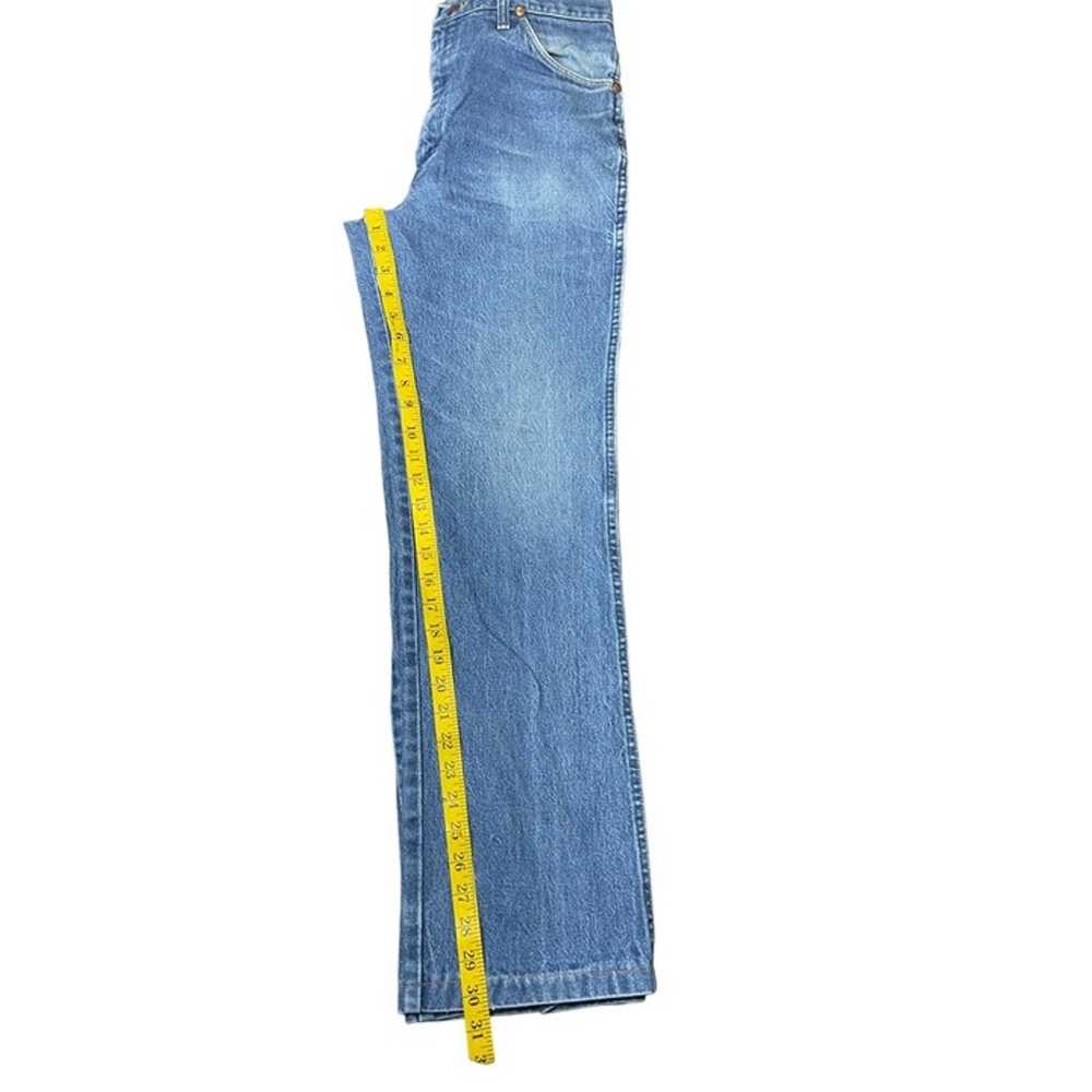 Vintage Wrangler 936Den Blue Jeans Mens 36x34 (34… - image 9