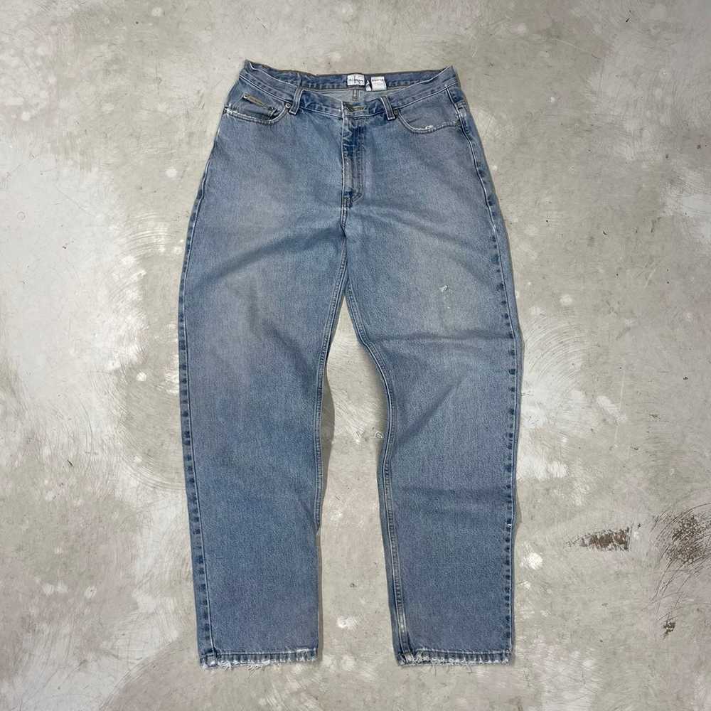 90s Vintage Calvin Klein Denim baggy Jeans - image 1