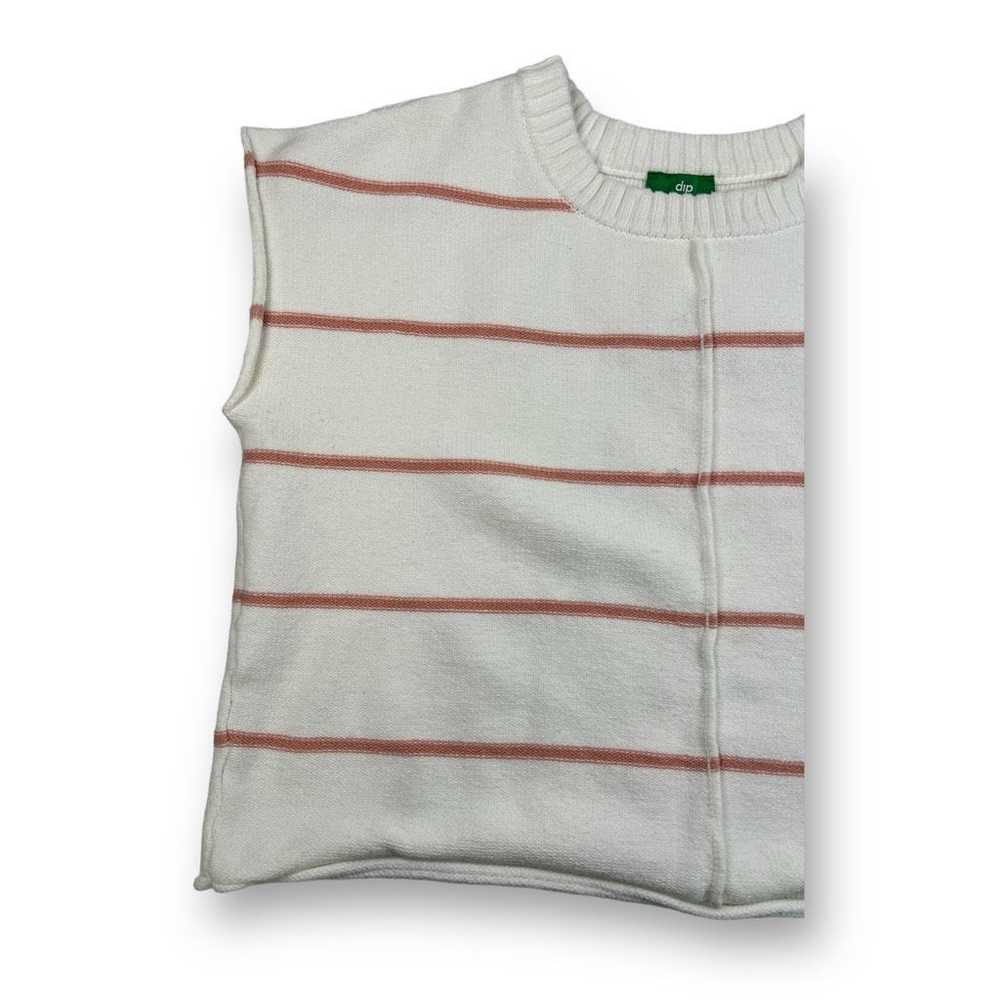 Other Dip Boxy Striped Sleeveless Sweater Top Siz… - image 2