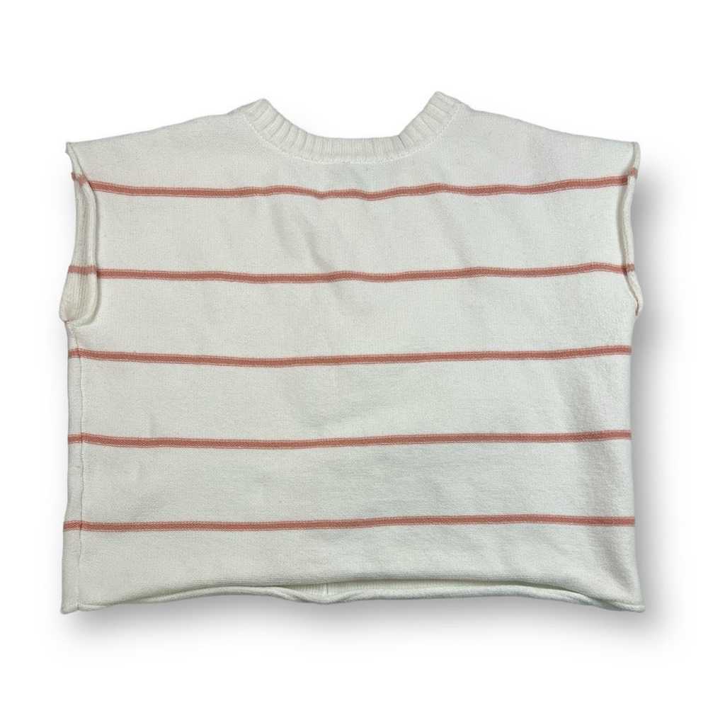 Other Dip Boxy Striped Sleeveless Sweater Top Siz… - image 3