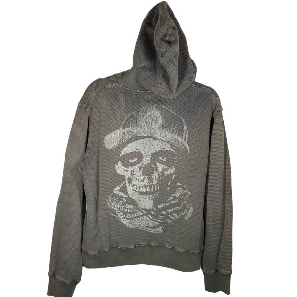 Vintage Obey Full Zip Hoodie Sweatshirt Skull Pri… - image 2