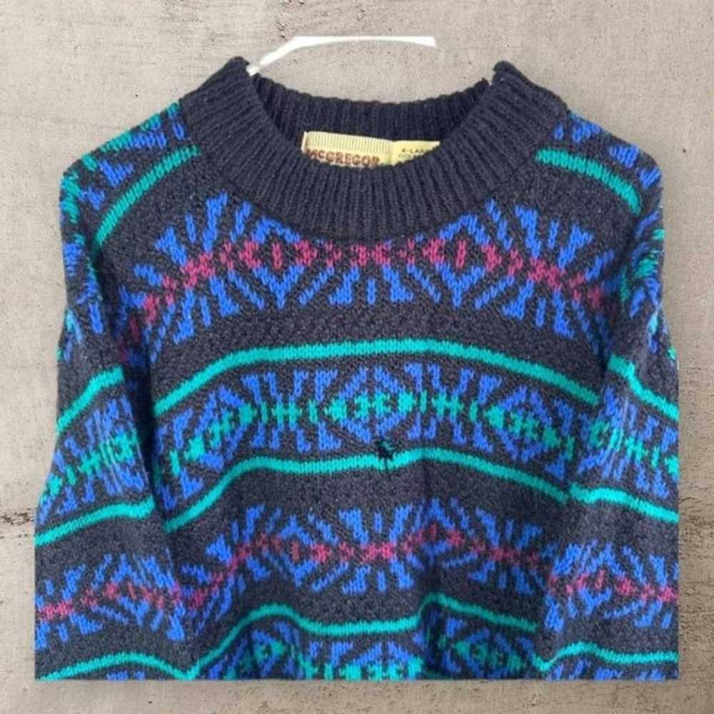 Mens True 90s Style Grandpa Sweater Size XL - image 3