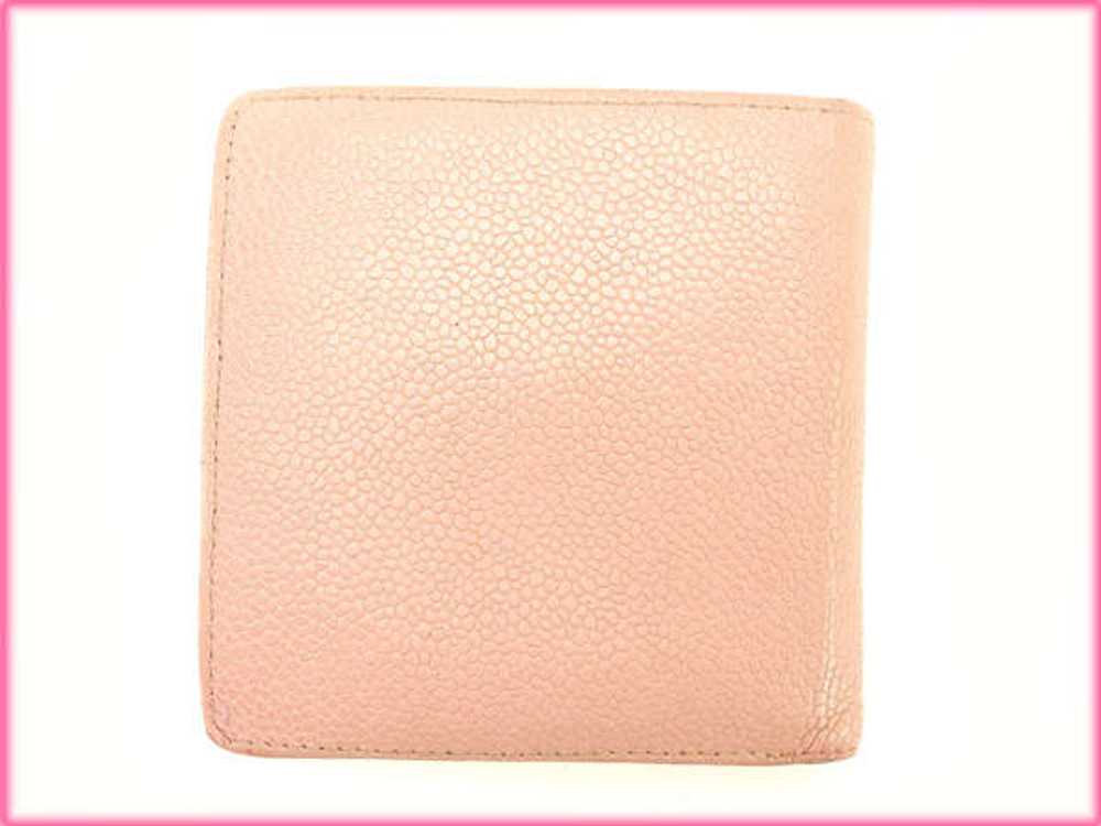 Rakuten Superchanel Bifold Wallet Caviar Skin Pin… - image 2