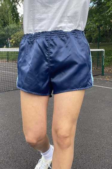 Vintage Adidas Nylon Shorts 06 - Navy/Pale Blue