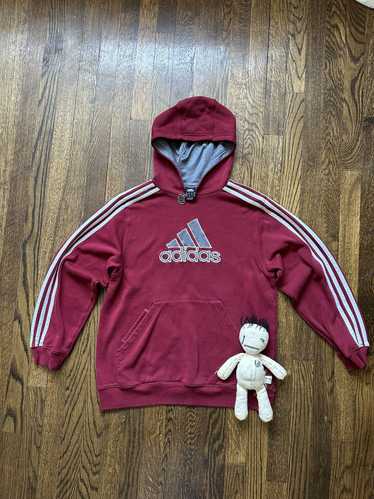 Adidas Vintage y2k adidas three stripe logo hoodie