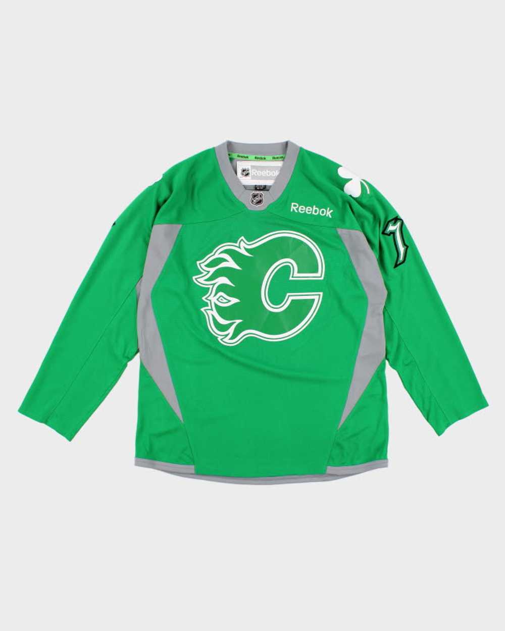 Vintage Green NHL x Calgary Flames Sports Jersey … - image 1