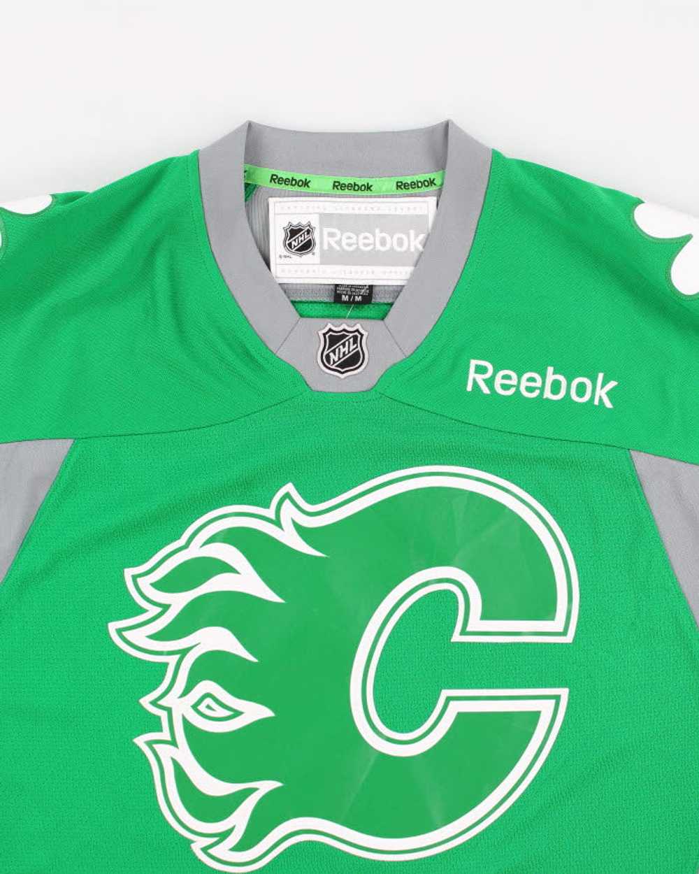 Vintage Green NHL x Calgary Flames Sports Jersey … - image 3