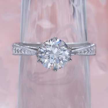 GIA-Certified 1.29 Carat Diamond Ring By Danhov - image 1