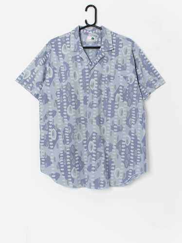 Vintage Le Frog shirt in blue and grey – Medium