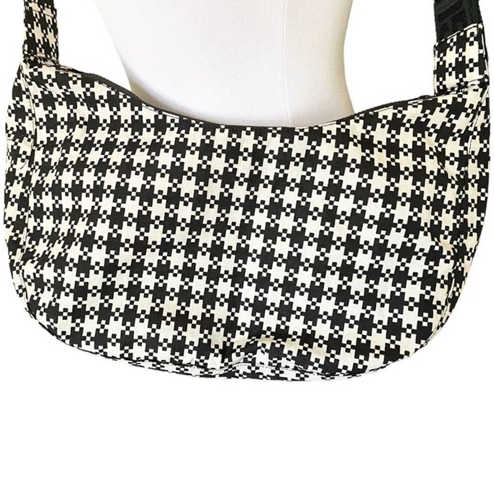 Baggu Medium Crescent Bag in Black & White Pixel … - image 3