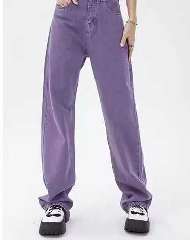 Streetwear Vintage Purple High Waist Streetwear Je