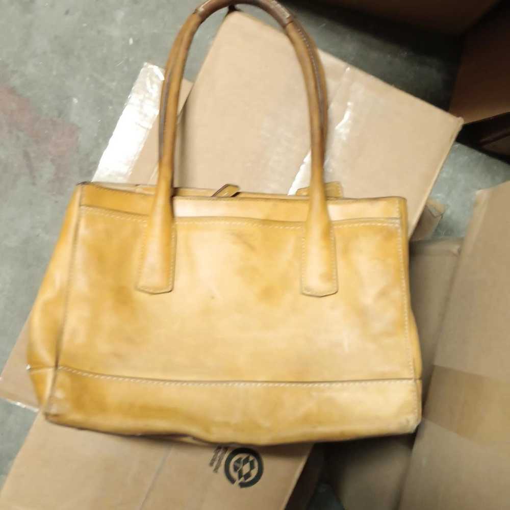 Vintage Coach 'Madeline' Tan Leather Satchel - image 3