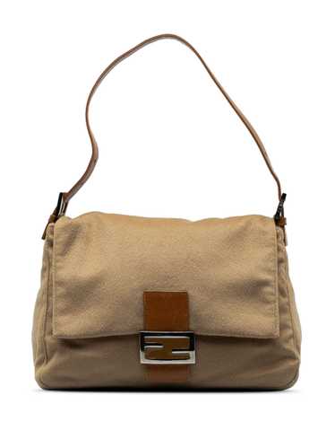 Brown Fendi Wool Mamma Forever Shoulder Bag