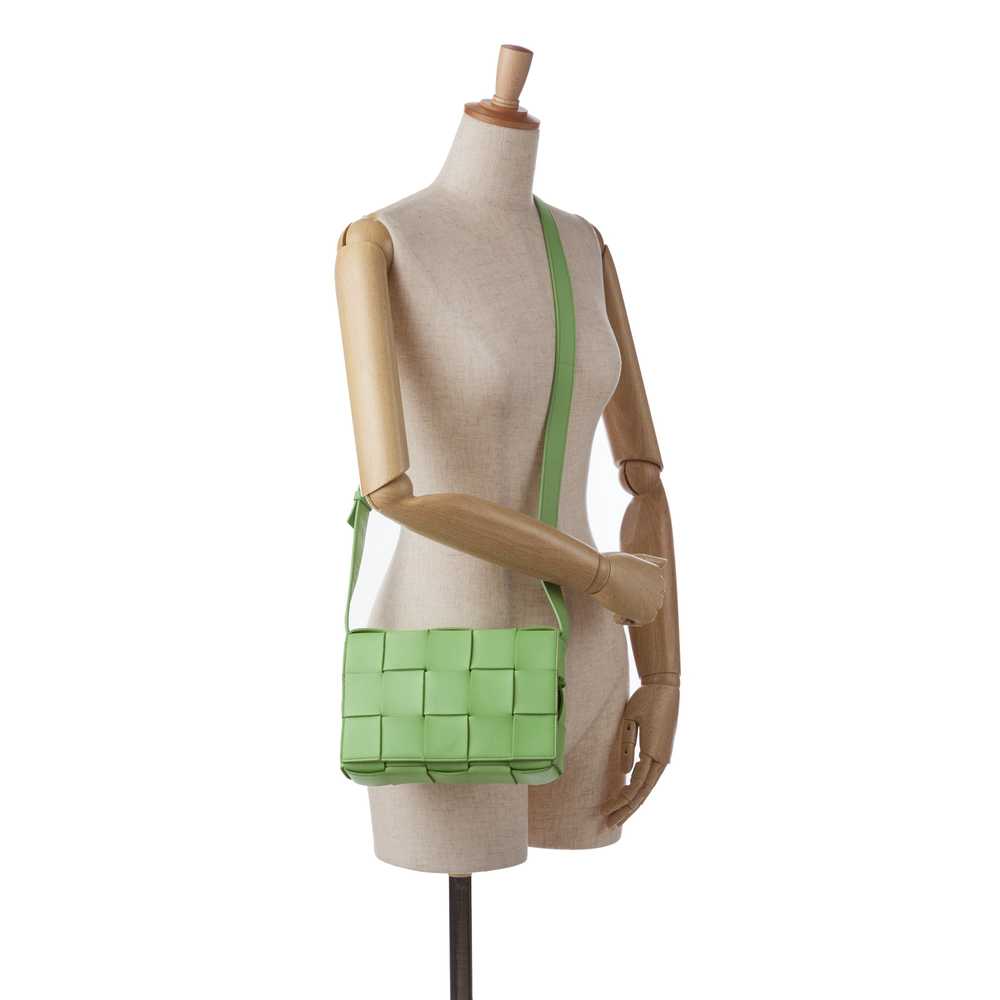 Green Bottega Veneta Intrecciato Cassette Crossbo… - image 6