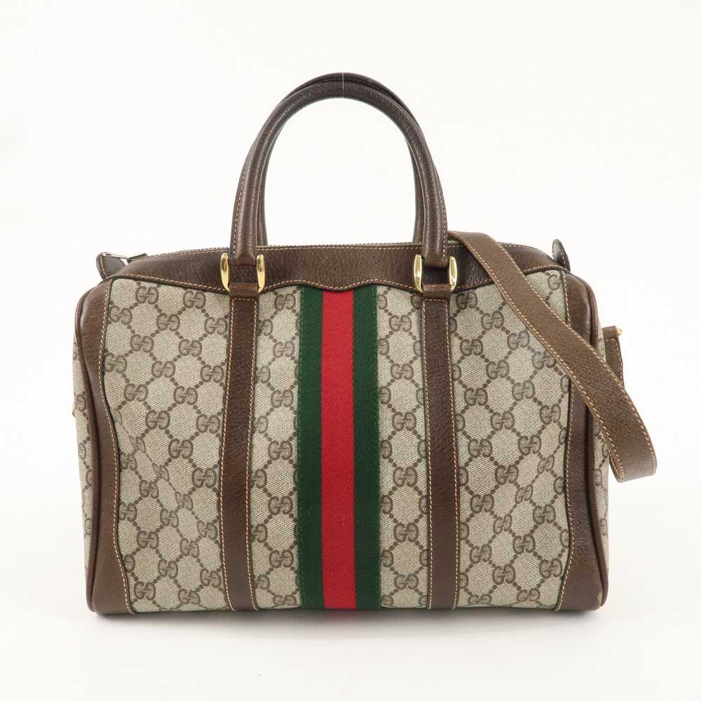 GUCCI Old Gucci Sherry GG Plus Leather 2WAY Bosto… - image 1