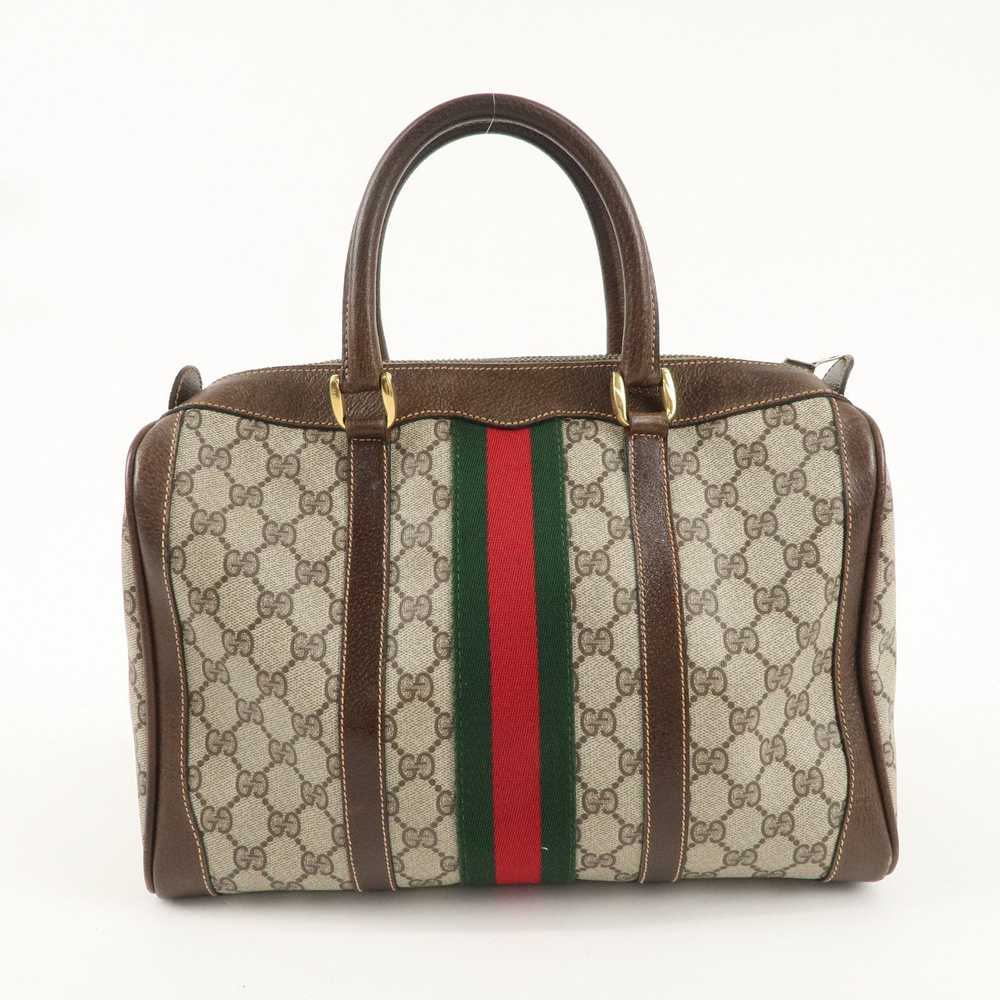 GUCCI Old Gucci Sherry GG Plus Leather 2WAY Bosto… - image 3