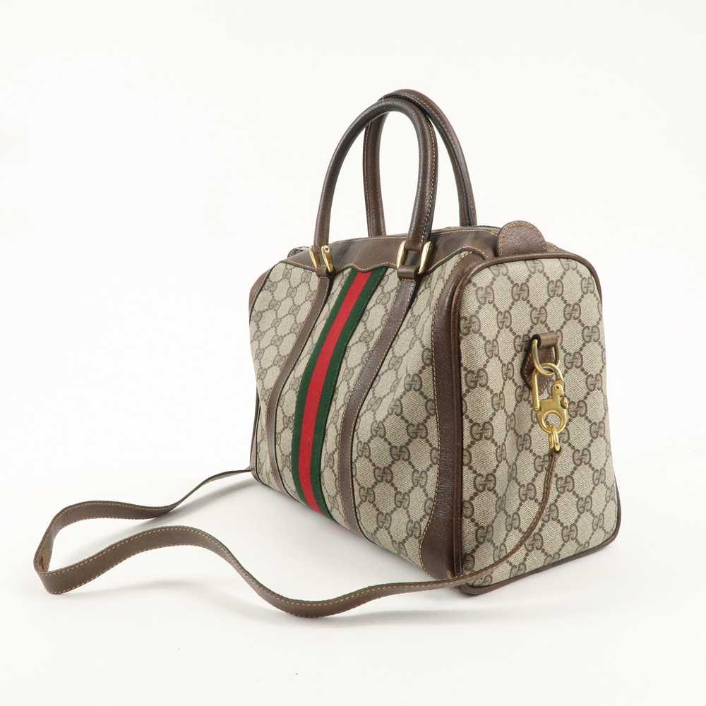 GUCCI Old Gucci Sherry GG Plus Leather 2WAY Bosto… - image 4