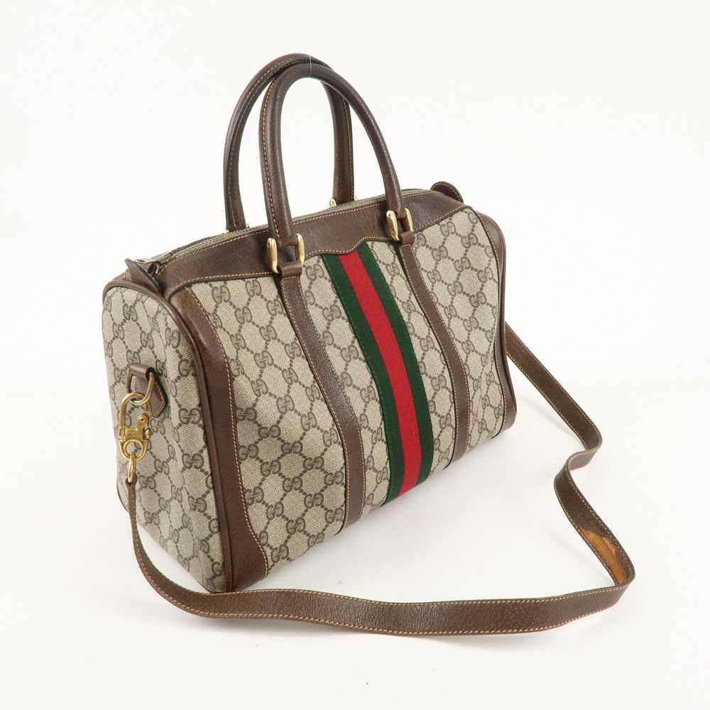 GUCCI Old Gucci Sherry GG Plus Leather 2WAY Bosto… - image 5