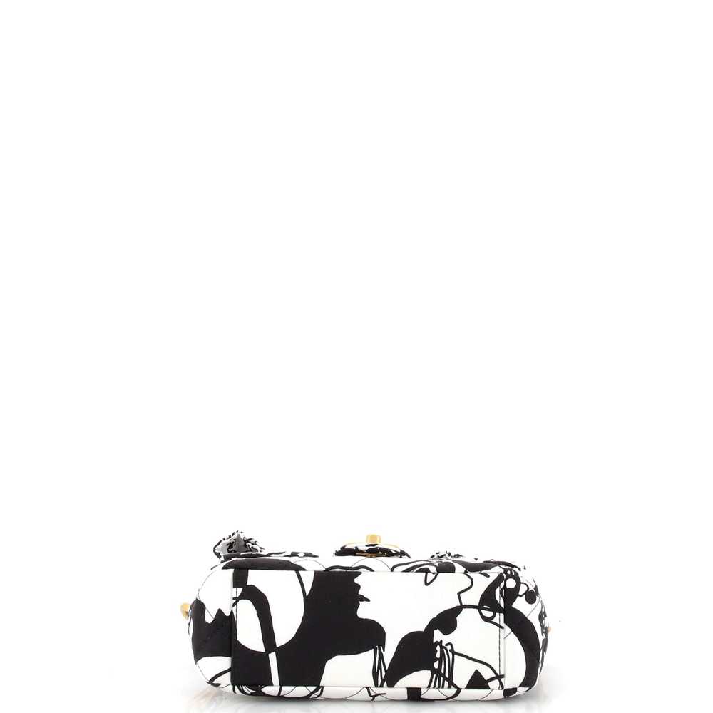 CHANEL Deer Coco Flap Bag Quilted Printed Canvas … - image 4