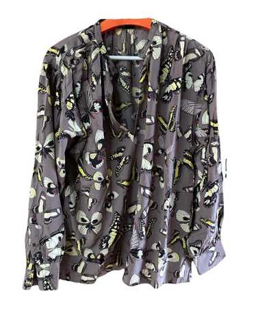 Vintage Gucci by Tom Ford Silk Butterfly Shirt