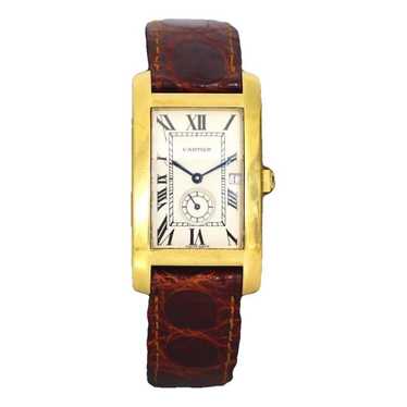 Cartier Tank Américaine yellow gold watch