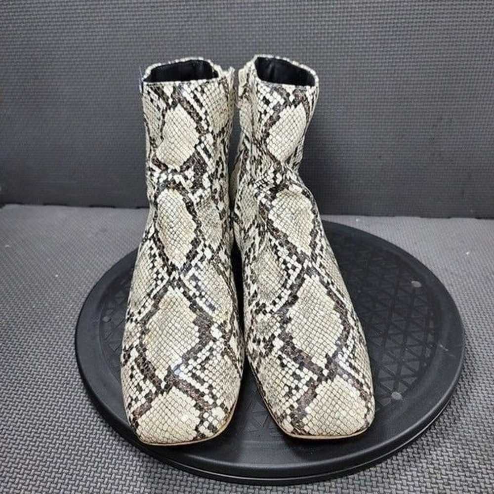 Urban Outfitters Womens Sz 9 Faux Snake Zip Booti… - image 2