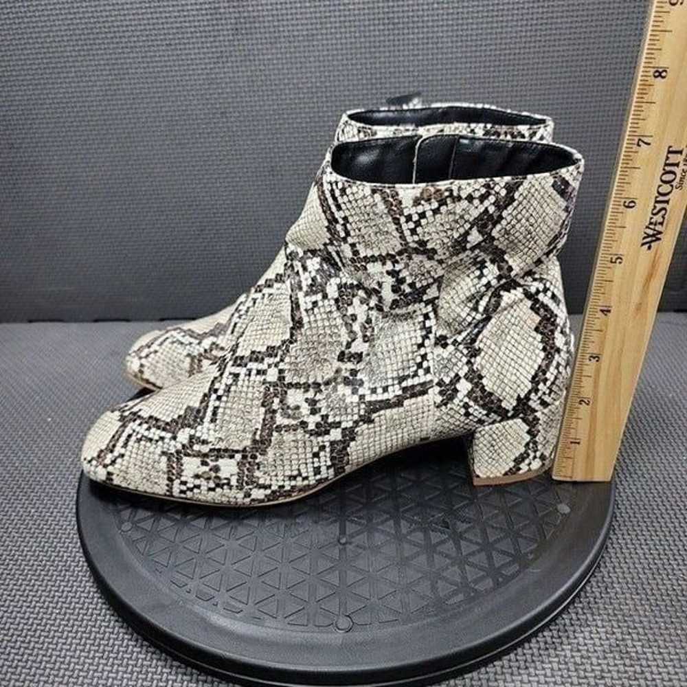 Urban Outfitters Womens Sz 9 Faux Snake Zip Booti… - image 3