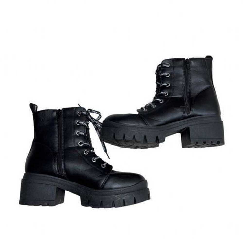 Juicy Couture Women's Shoes Black Carme Combat Bo… - image 5