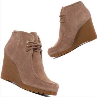 Michael Kors Rory Tan Suede Leather Ankle Boots