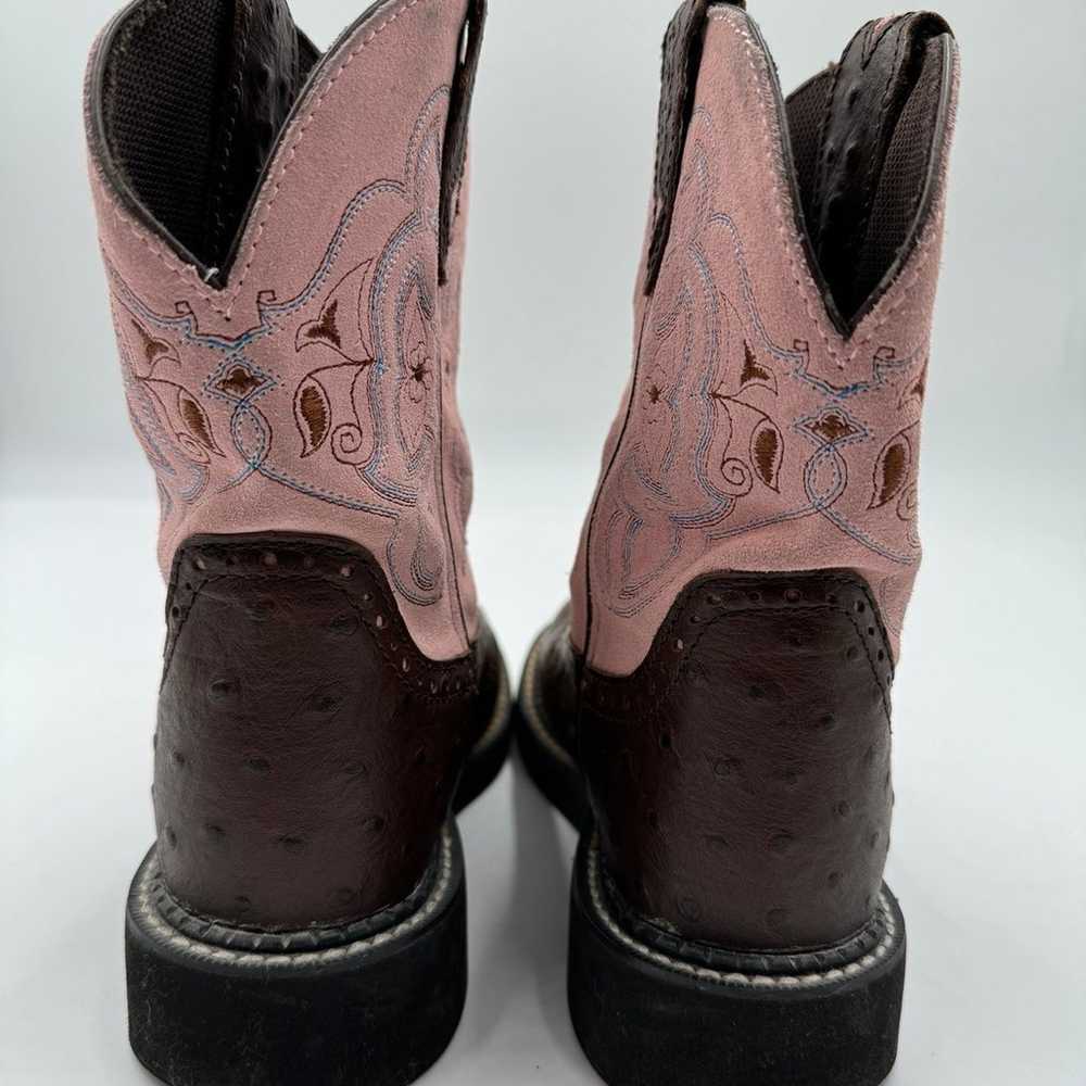 Justin Gypsy Ostrich Women’s 6 B Cowboy Boots Pin… - image 7
