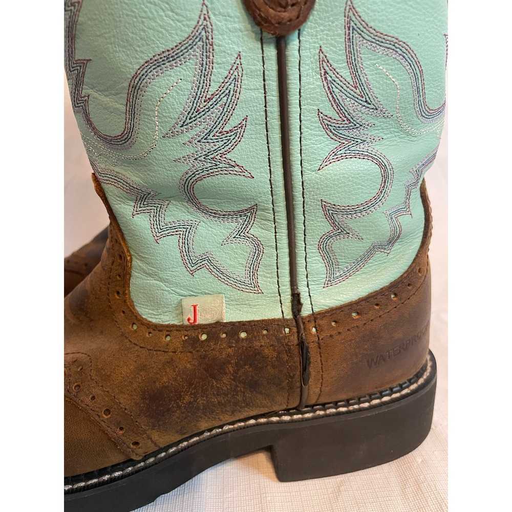 Women's Justin Western Cowboy Boots Size 11B GUC … - image 10