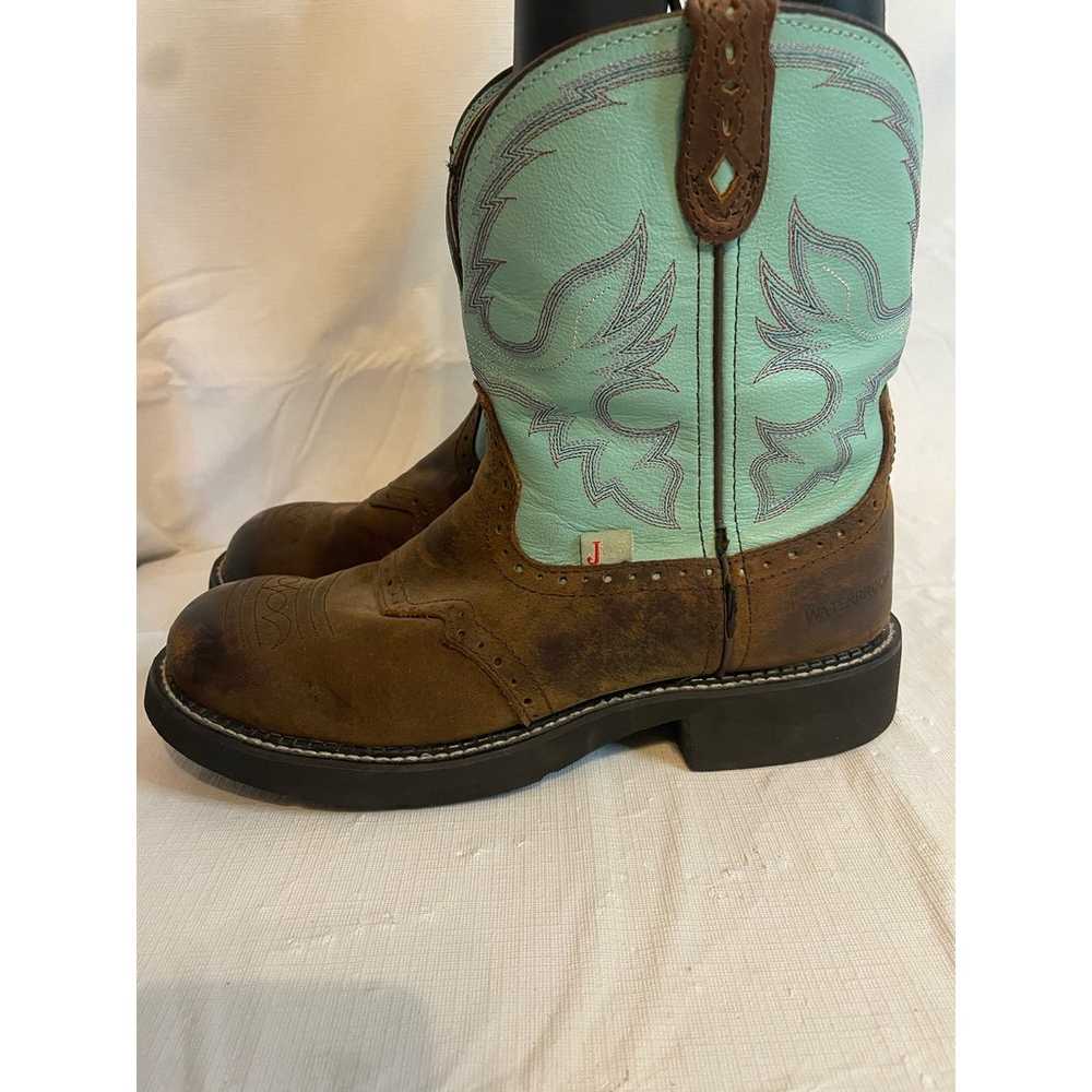 Women's Justin Western Cowboy Boots Size 11B GUC … - image 1