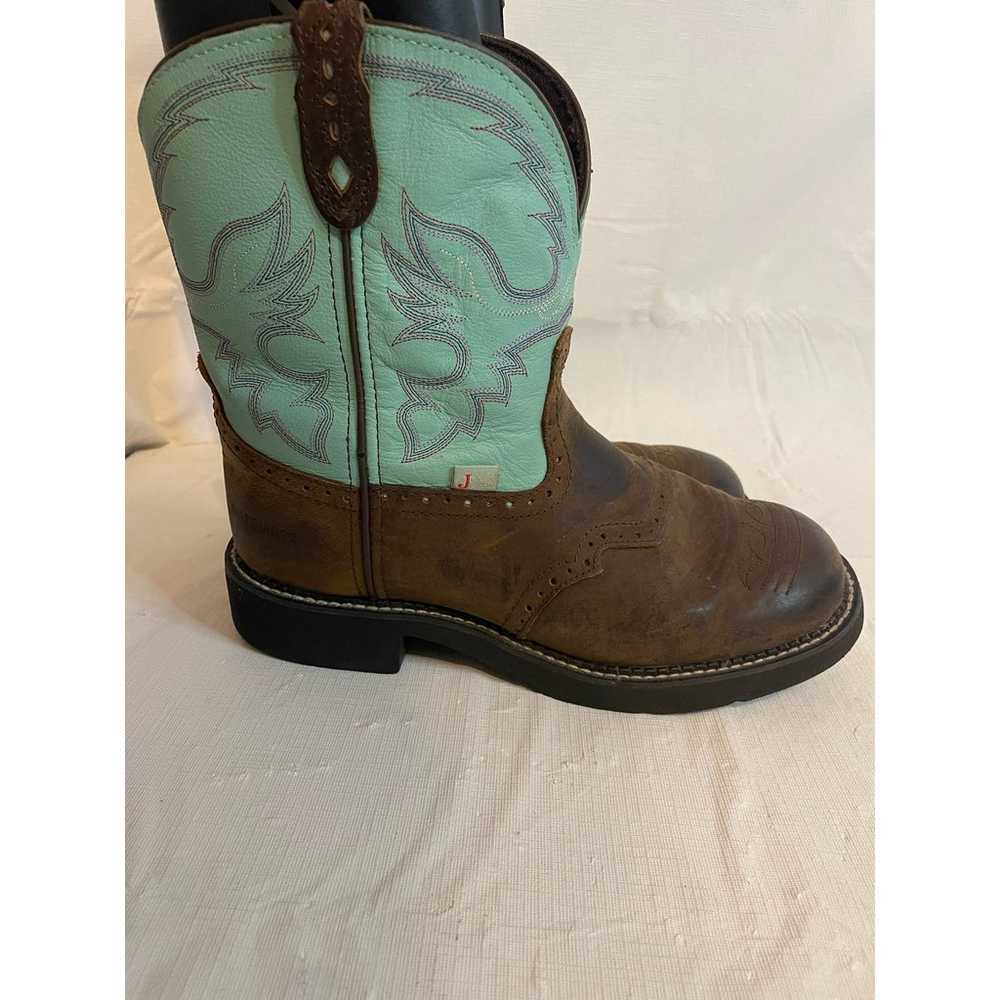 Women's Justin Western Cowboy Boots Size 11B GUC … - image 5