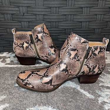 Lucky Brand Snakeskin Ankle Boots