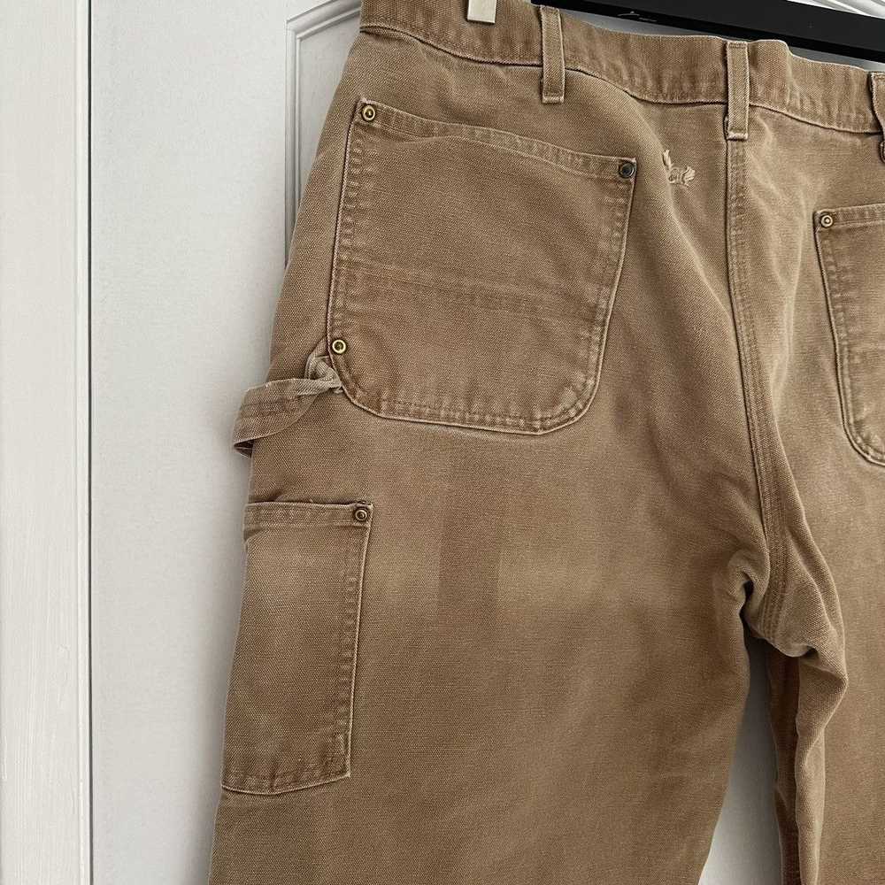 Carhartt × Vintage Duck Brown Double Knee Pants 3… - image 5