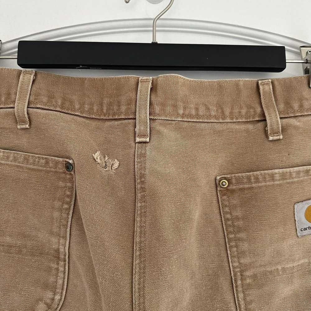 Carhartt × Vintage Duck Brown Double Knee Pants 3… - image 6