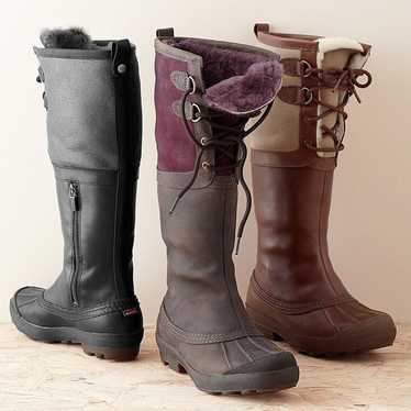 ugg belcloud leather outdoor weather boots lace up