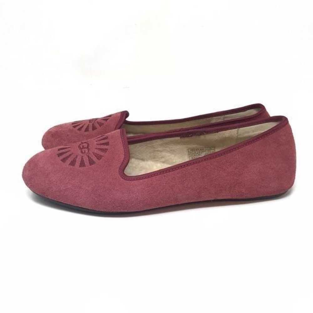 Ugg Alloway Berry Shearling Fur Lined Flats Slipp… - image 5